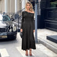Women's High Waist Long Skirt Dress