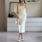 Slim Fit Backless Slimming Temperament Pure Desire Suspender Dress