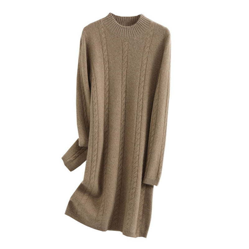 Thickened Pullover Knitting Woolen Skirt Women