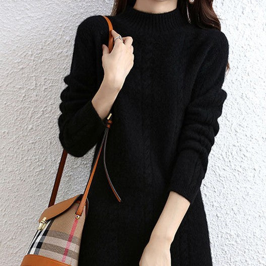 Thickened Pullover Knitting Woolen Skirt Women