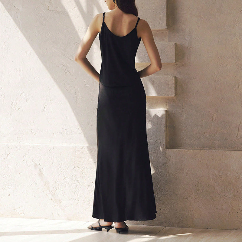 Female Temperament Camisole Vest Half Skirt Set