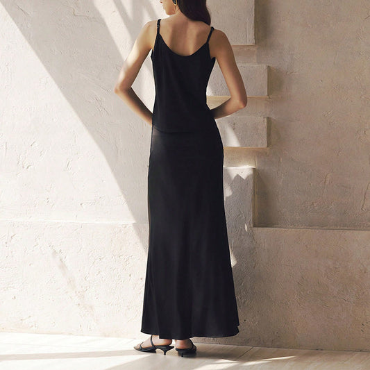 Female Temperament Camisole Vest Half Skirt Set