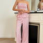 Women's Tube Top Straight-leg Trousers Suit