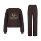 Casual Trousers Women's Sweater Suit