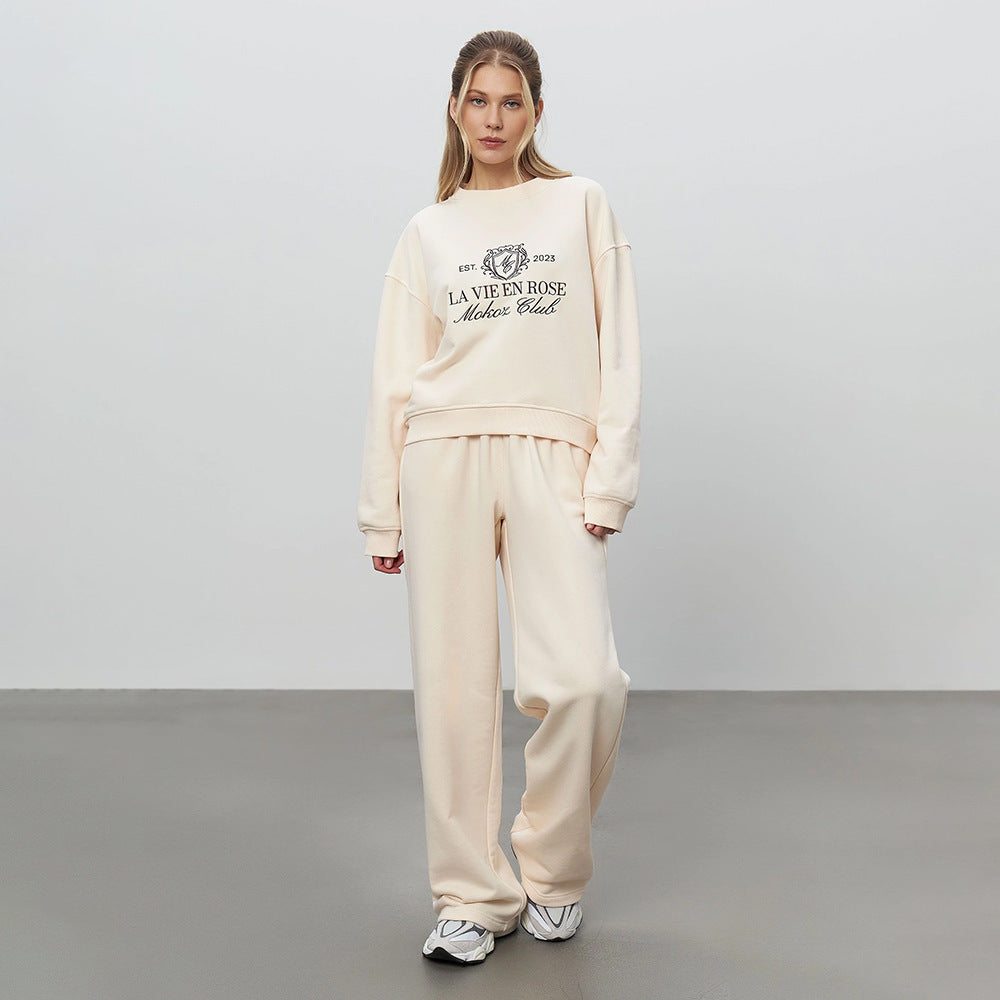 Casual Trousers Women's Sweater Suit